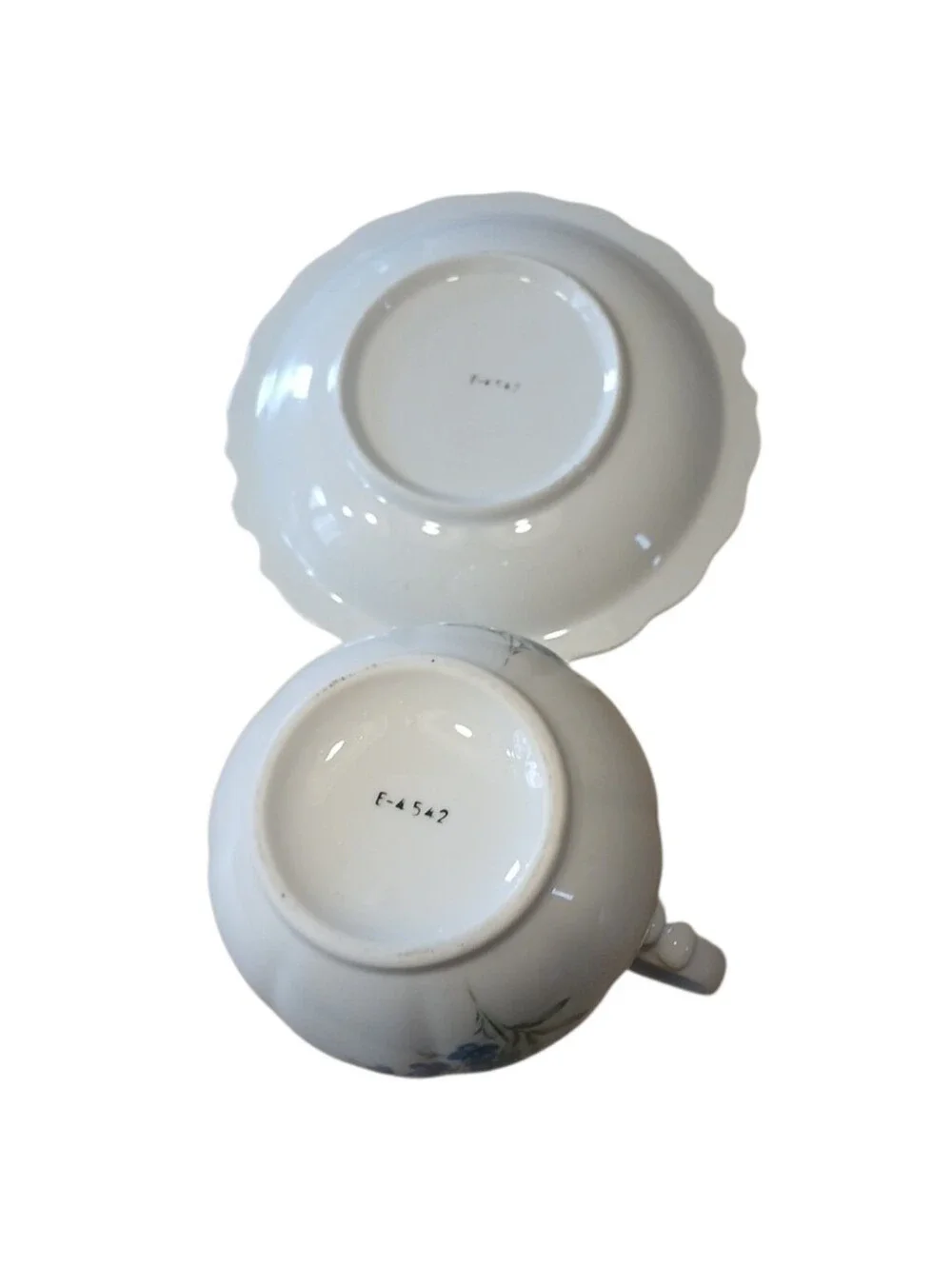 Vintage Inarco Japan E-4542 Small Porcelain Pitcher and Bowl Set